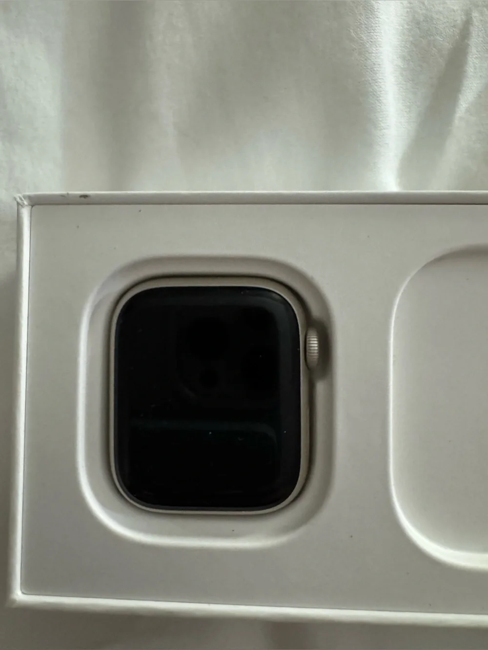 Apple Watch Series 8, 41mm with Sand/Beige Silicone Apple Band